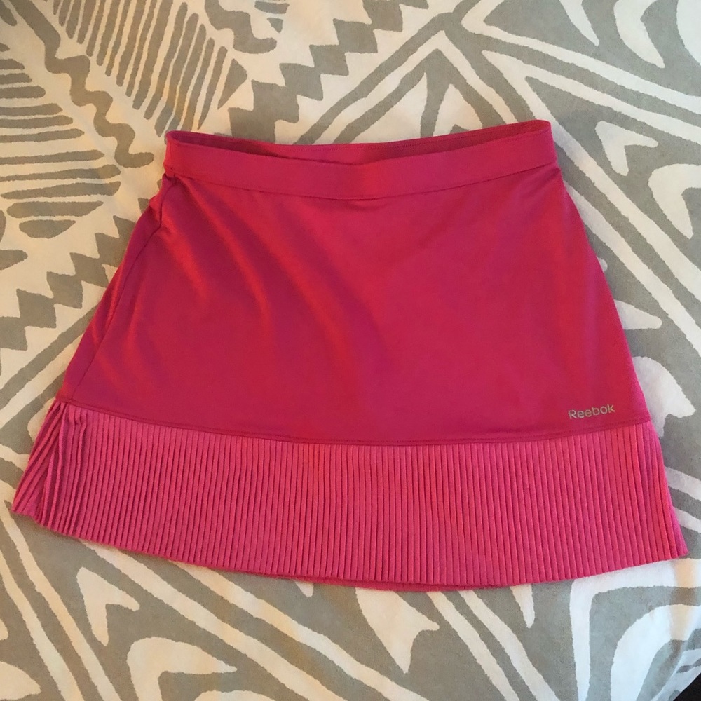 Reebok pink pleated tennis skirt golf skirt